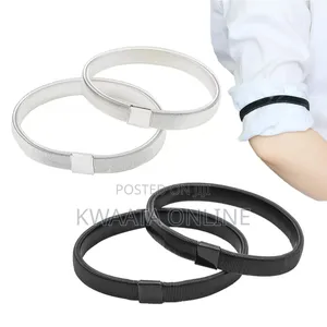 1 Pair Anti Slip Arm Band Metal Shirt Sleeve Holder