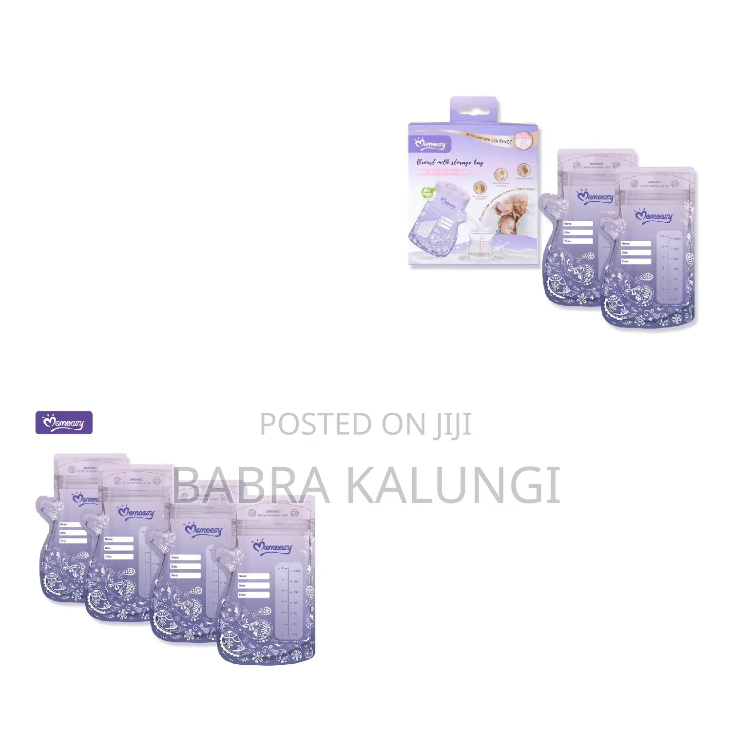 25 PCS Double Sealed Breast Milk Storage Bags