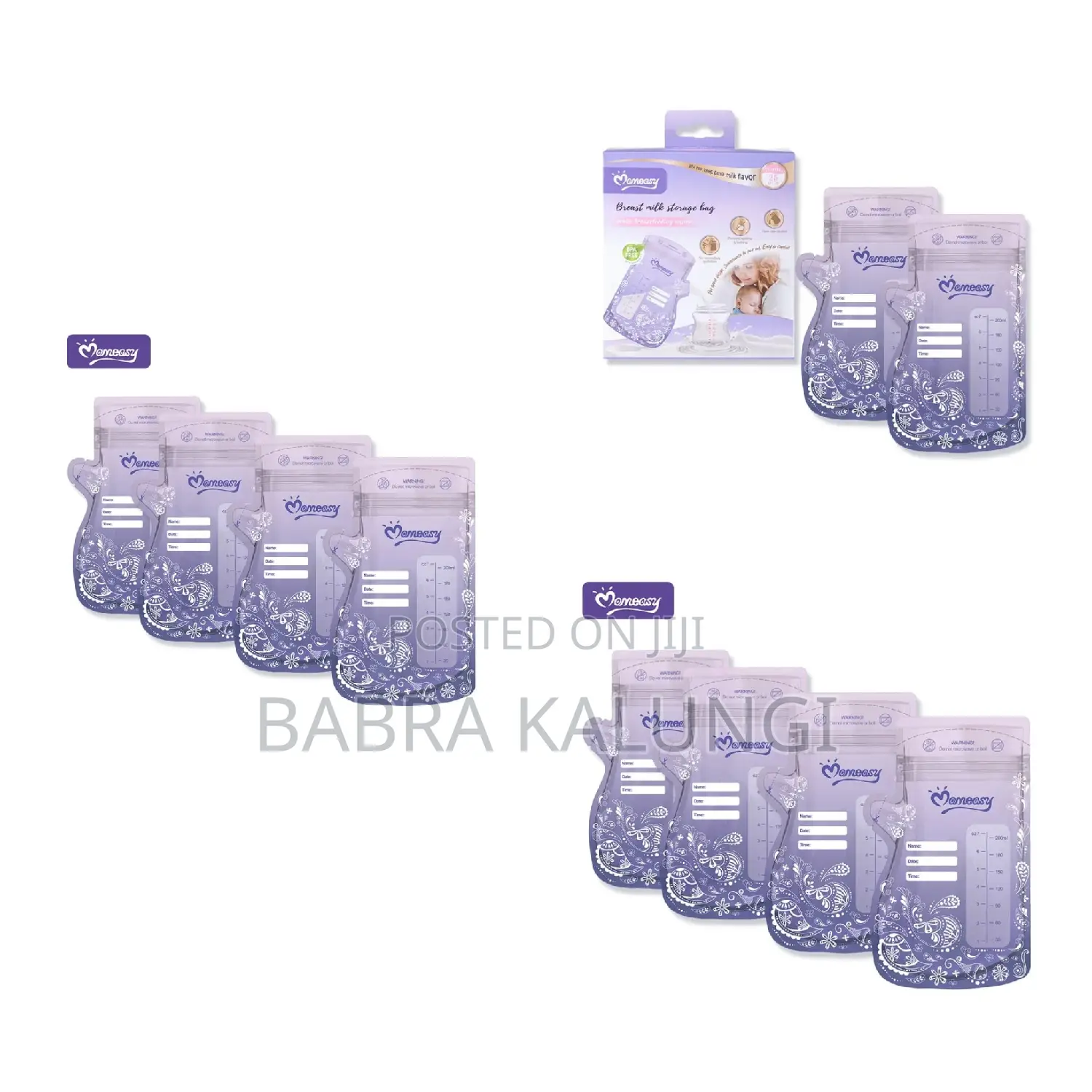 25 PCS Double Sealed Breast Milk Storage Bags