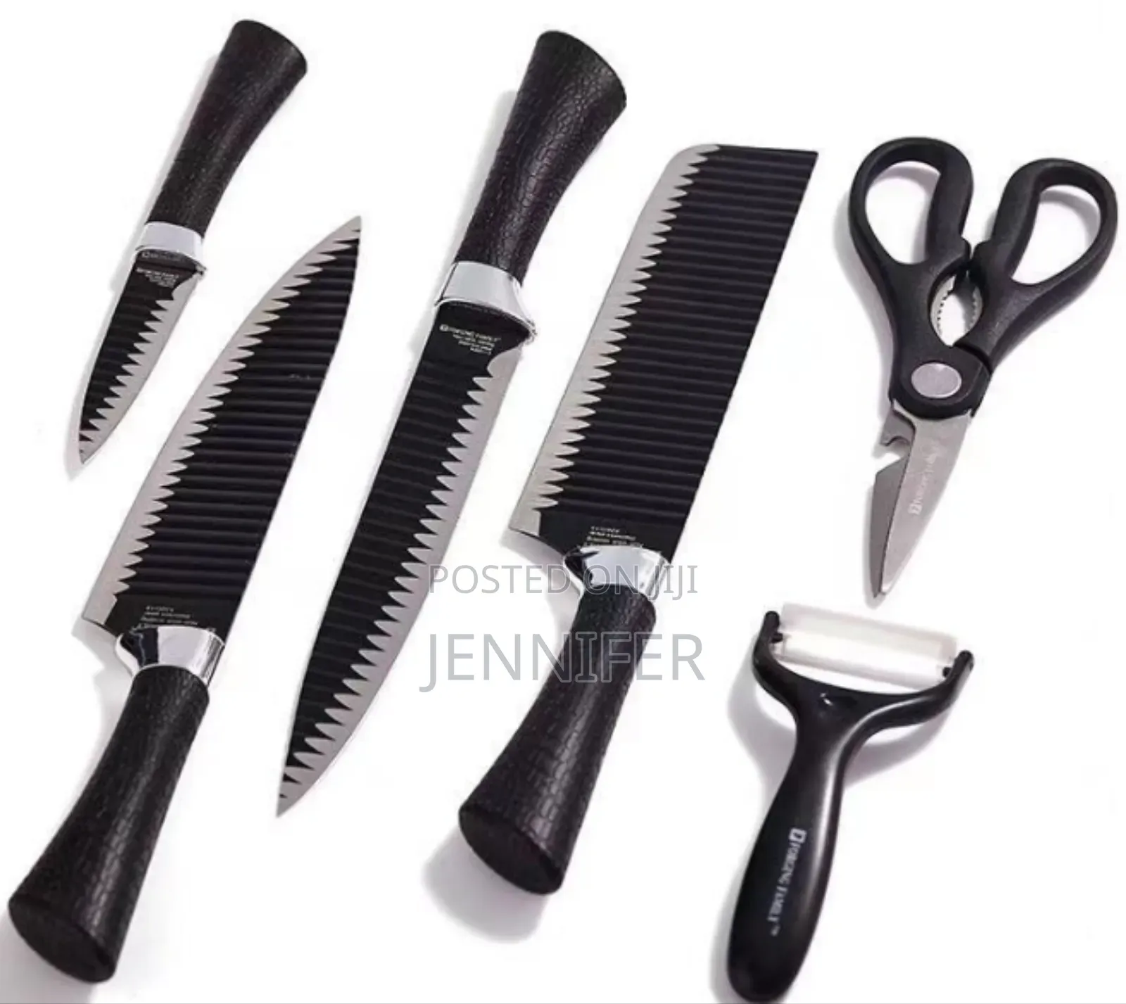 Non-Stick 6 Piece Kitchen Knife Set for Home