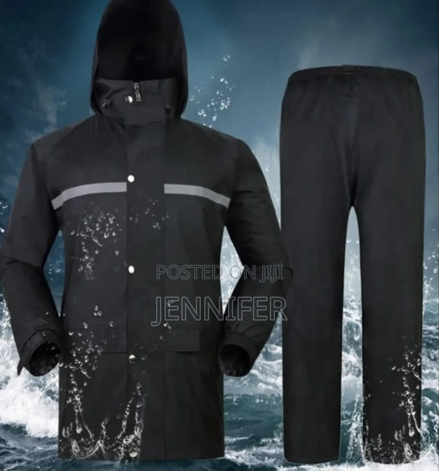 Men's 2-piece Reflective Rain Suit