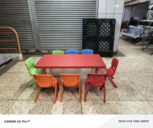 8 Kids Chairs Plastic and Table Set Brand New