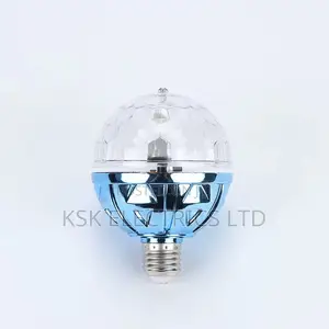Photo - Colorful Automatic Rotating Magic Ball Light Bulb Suitable