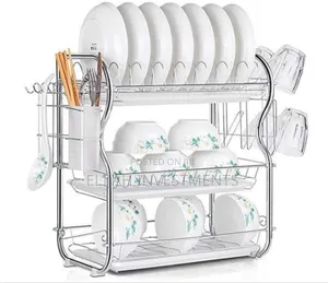 Flower Stand 3 Tier Kitchen Dish Rack Drain Rack