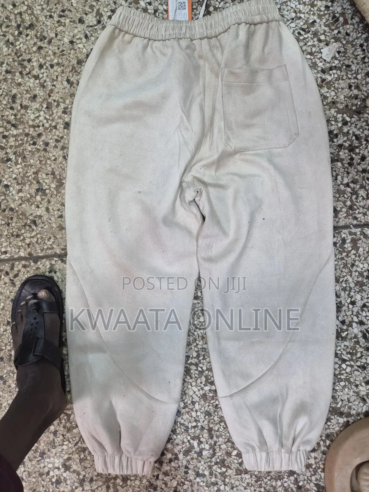 Unisex Sweatpants Cuffed Bottoms Drawstring Baggy Joggers