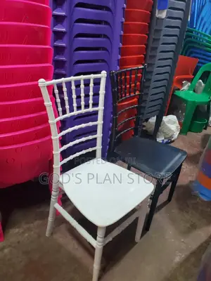 Black and White Vip Plastic Chairs