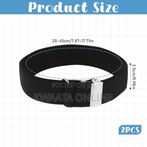 Men Women Elastic Armband Shirt Sleeve Holder Non-Slip- 2pc