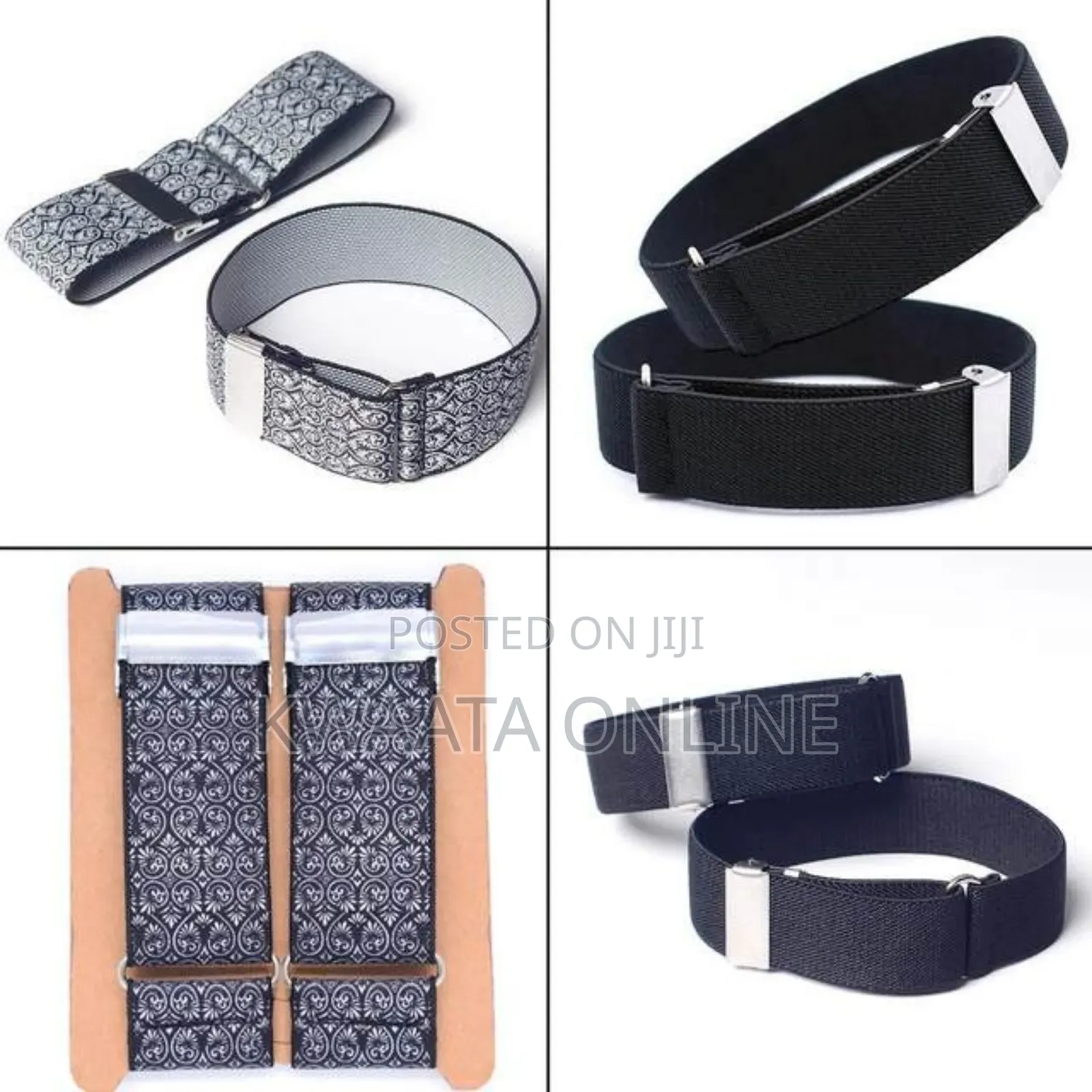 Men Women Elastic Armband Shirt Sleeve Holder Non-Slip- 2pc