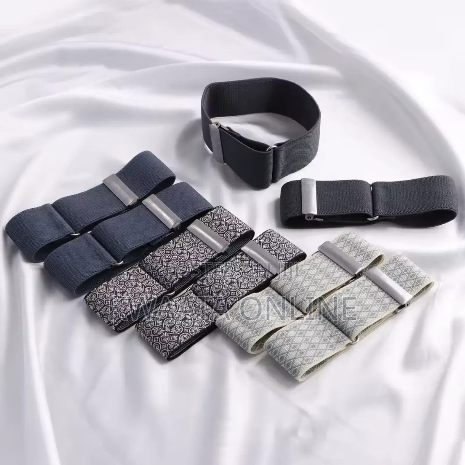 Men Women Elastic Armband Shirt Sleeve Holder Non-Slip- 2pc