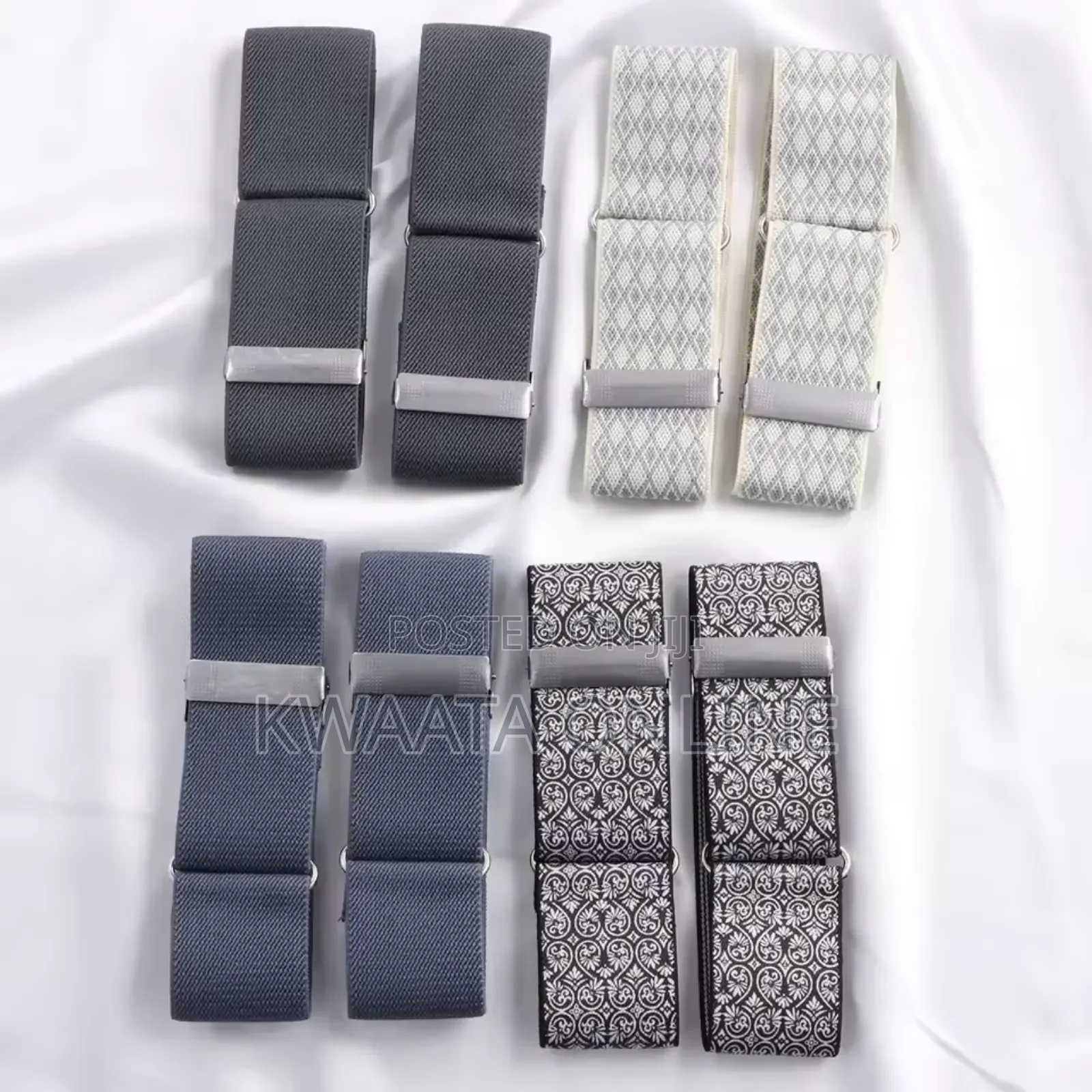 Men Women Elastic Armband Shirt Sleeve Holder Non-Slip- 2pc