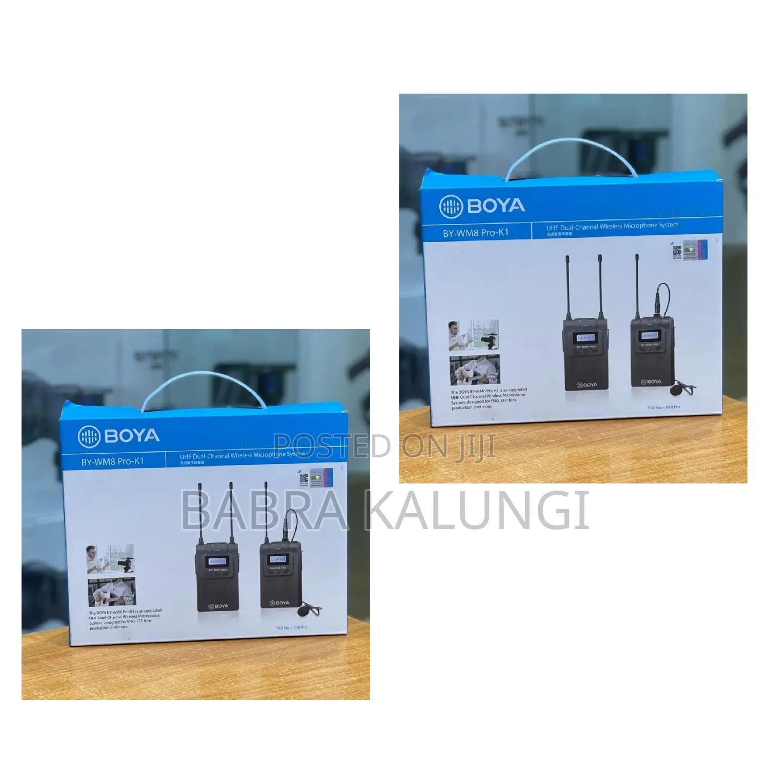 Boya by-Wm8 Pro- Uhf Dual- Channel Wireless Microphone