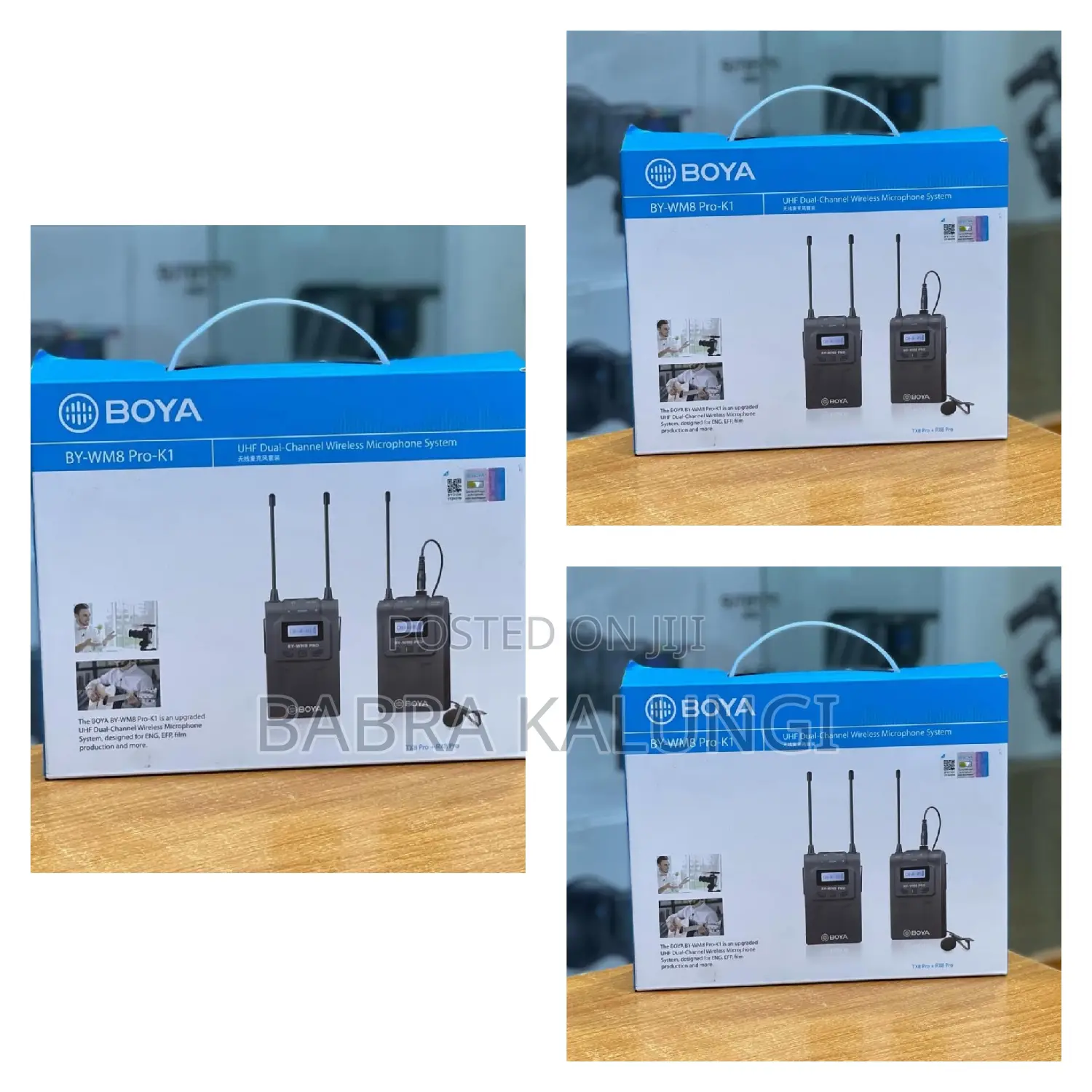 Boya by-Wm8 Pro- Uhf Dual- Channel Wireless Microphone