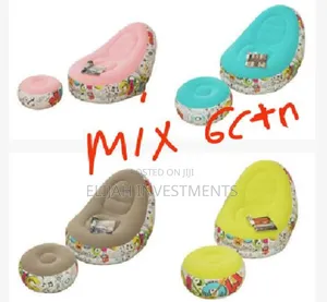 Deluxe Inflatable Chair and Footstool