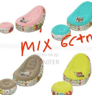 Deluxe Inflatable Chair and Footstool