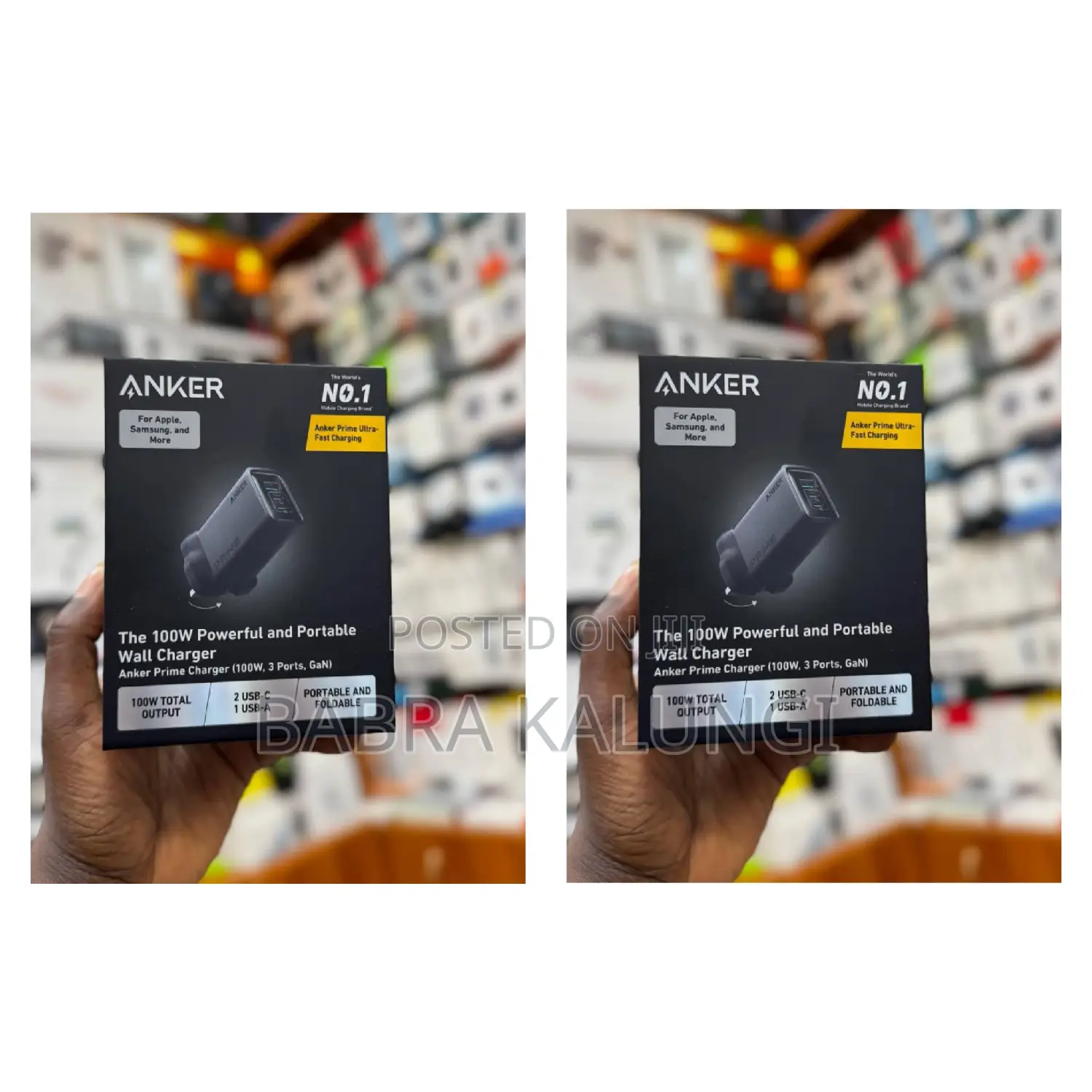 Anker Prime 100w Gan Wall Charger