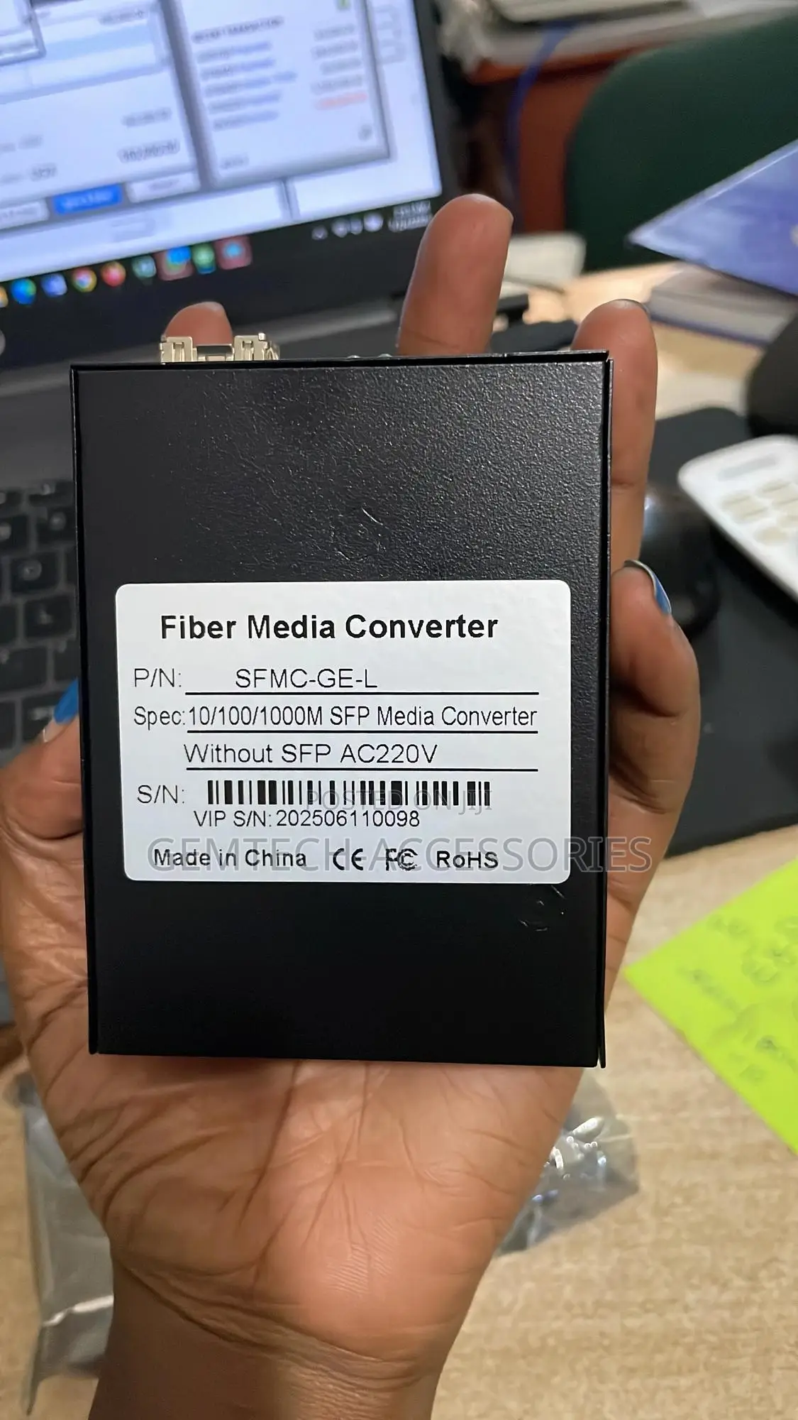 Fiber Media Converter With SFP