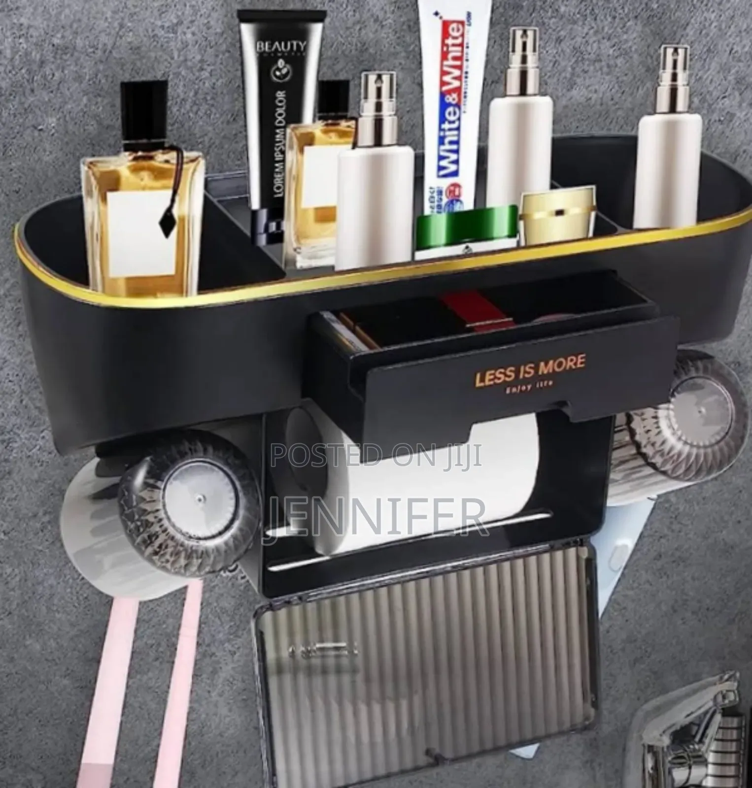 Multifunctional Wall-Mounted Bathroom Storage Racks
