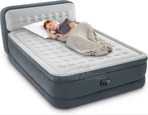 Intex Dura-Beam Deluxe Ultra Plush Headboard Air Mattress.