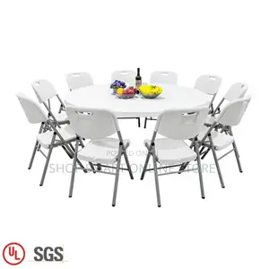 Furniture Dining Plastic Table and Chairs Foldable