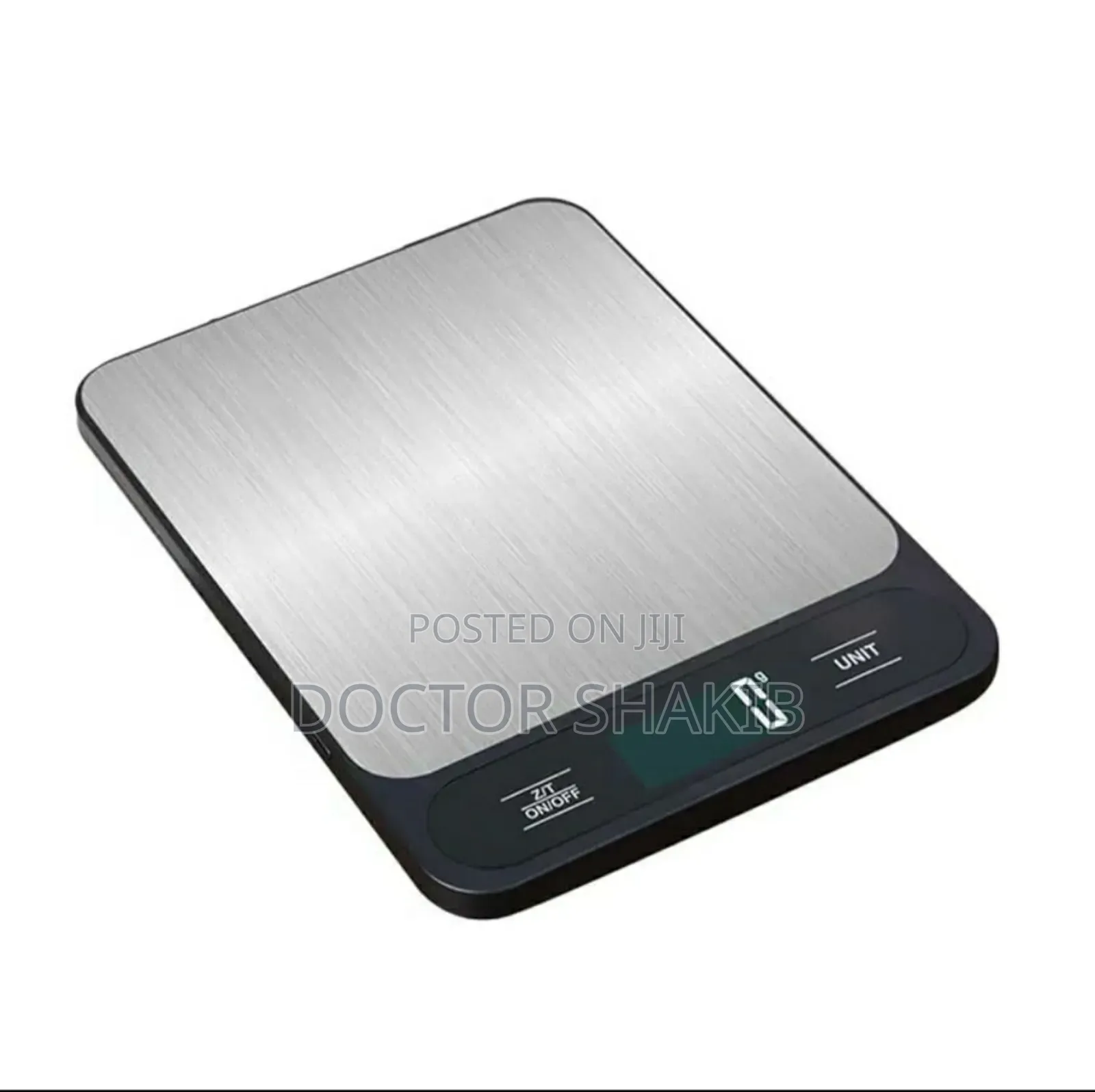 Quality Digital Home Kitchen Weight Scale, Silver and Black
