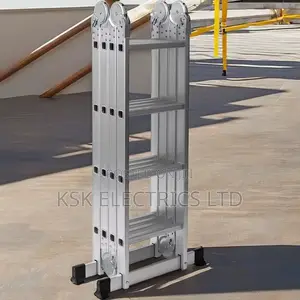 Photo - Multi-Purpose 3-Step Aluminium Folding Ladder Home Use