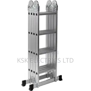 Multi-Purpose 3-Step Aluminium Folding Ladder Home Use