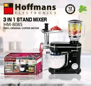 Hoffmans 3 in 1 Stand Mixer, Model Hm-8085.