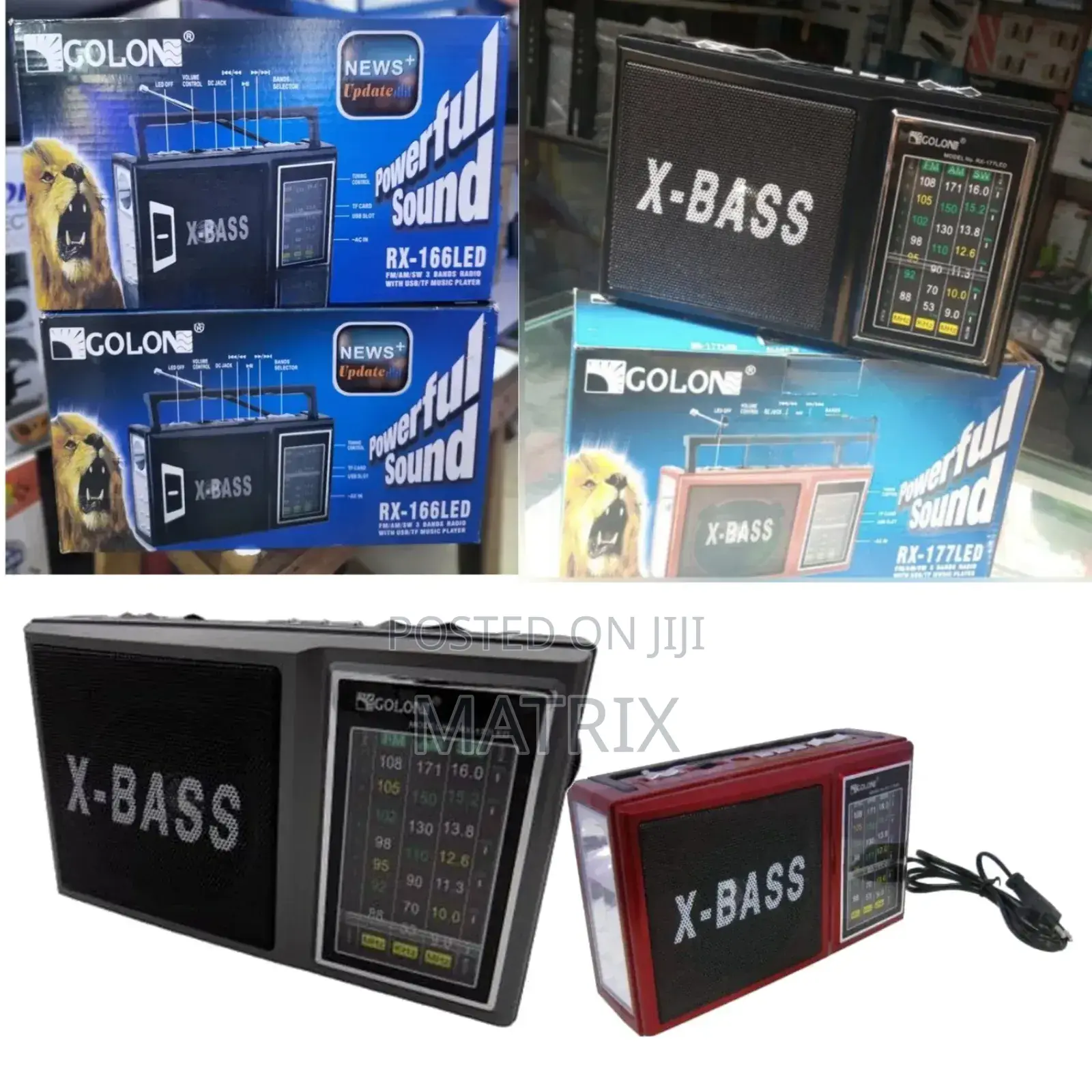 Portable Rechargeable X Bass Fm Radio