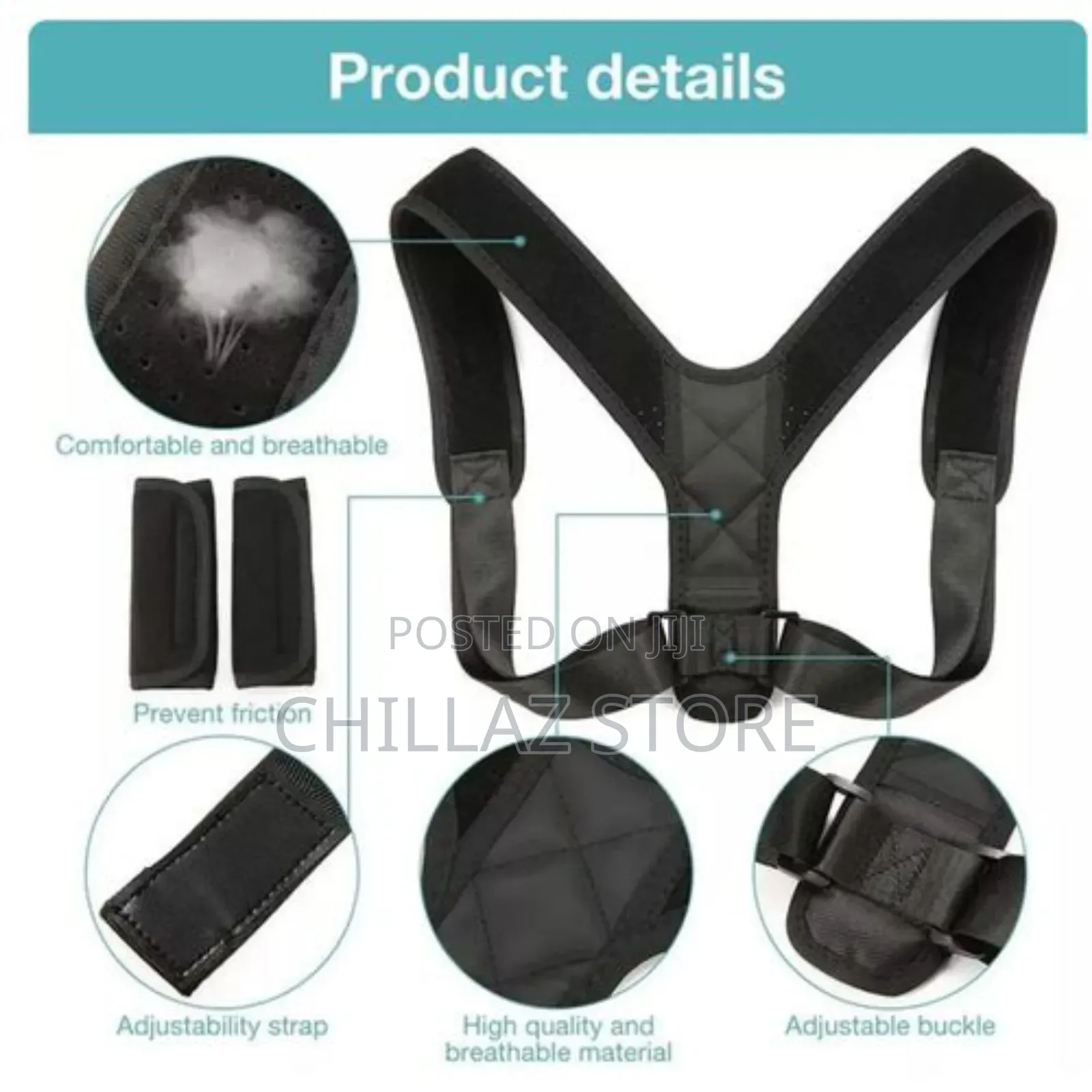 Posture Corrector Adjustable Back Shoulder Support