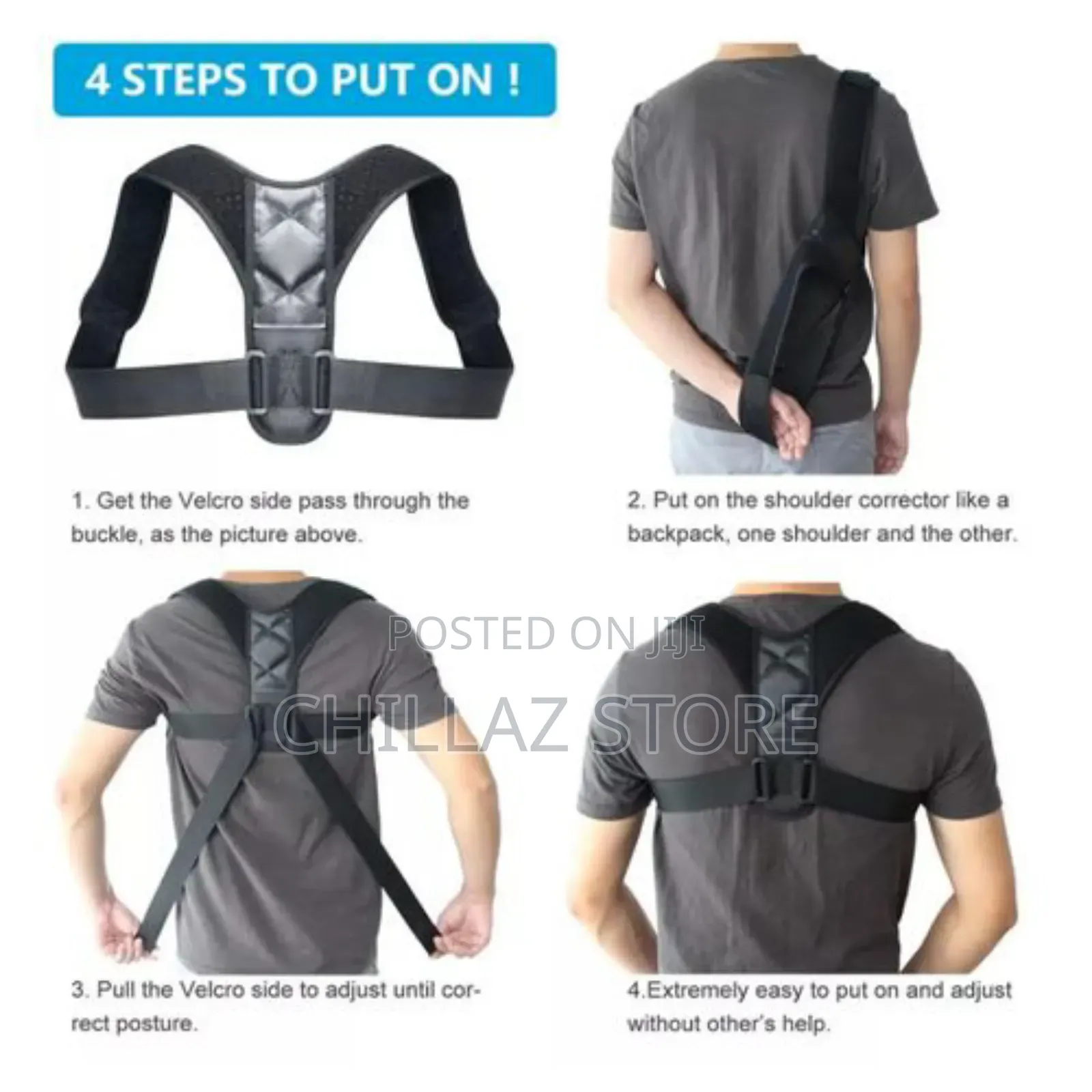 Posture Corrector Adjustable Back Shoulder Support