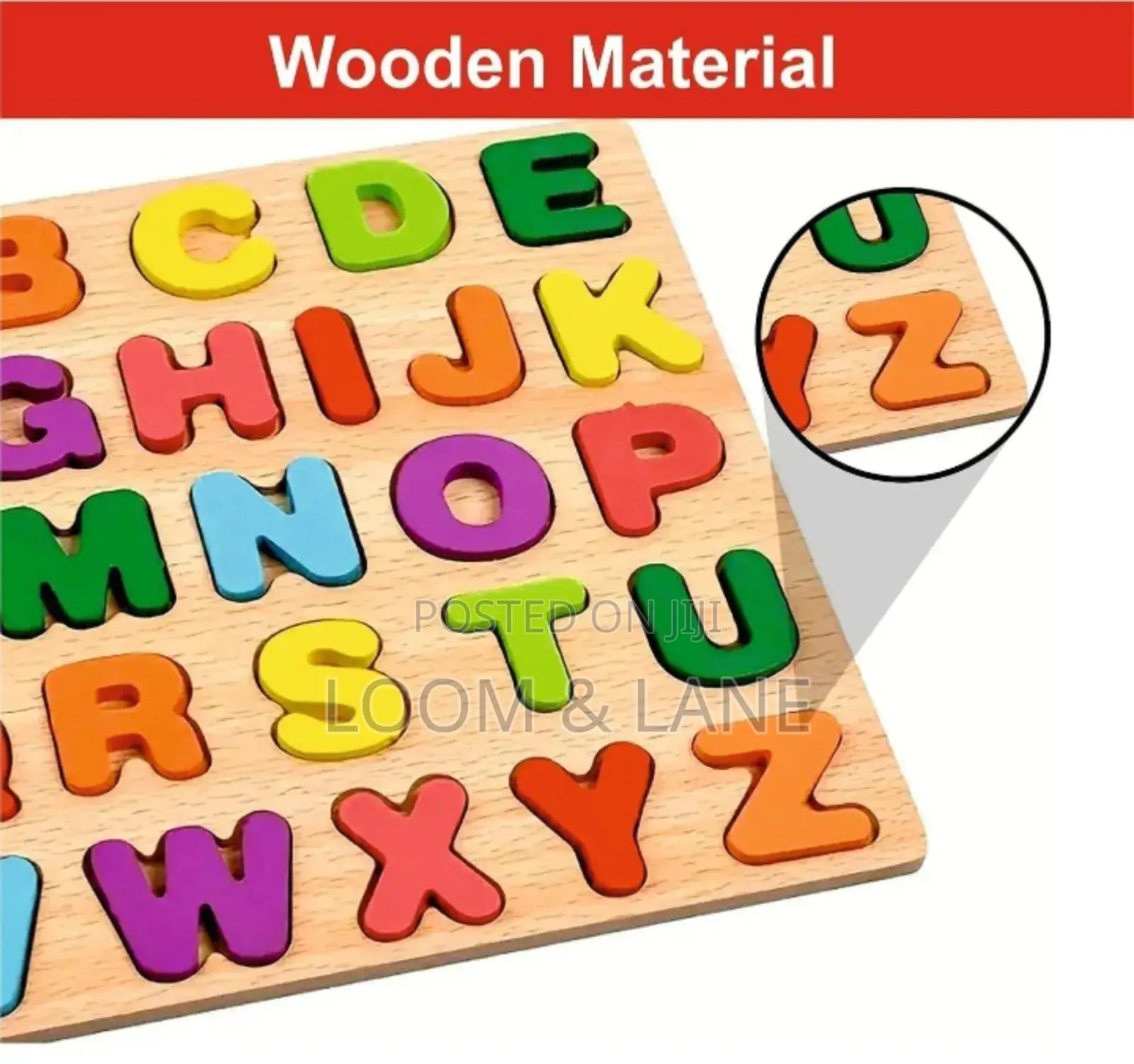 Shopimoz a to Z Kids English Alphabet Wooden Puzzle
