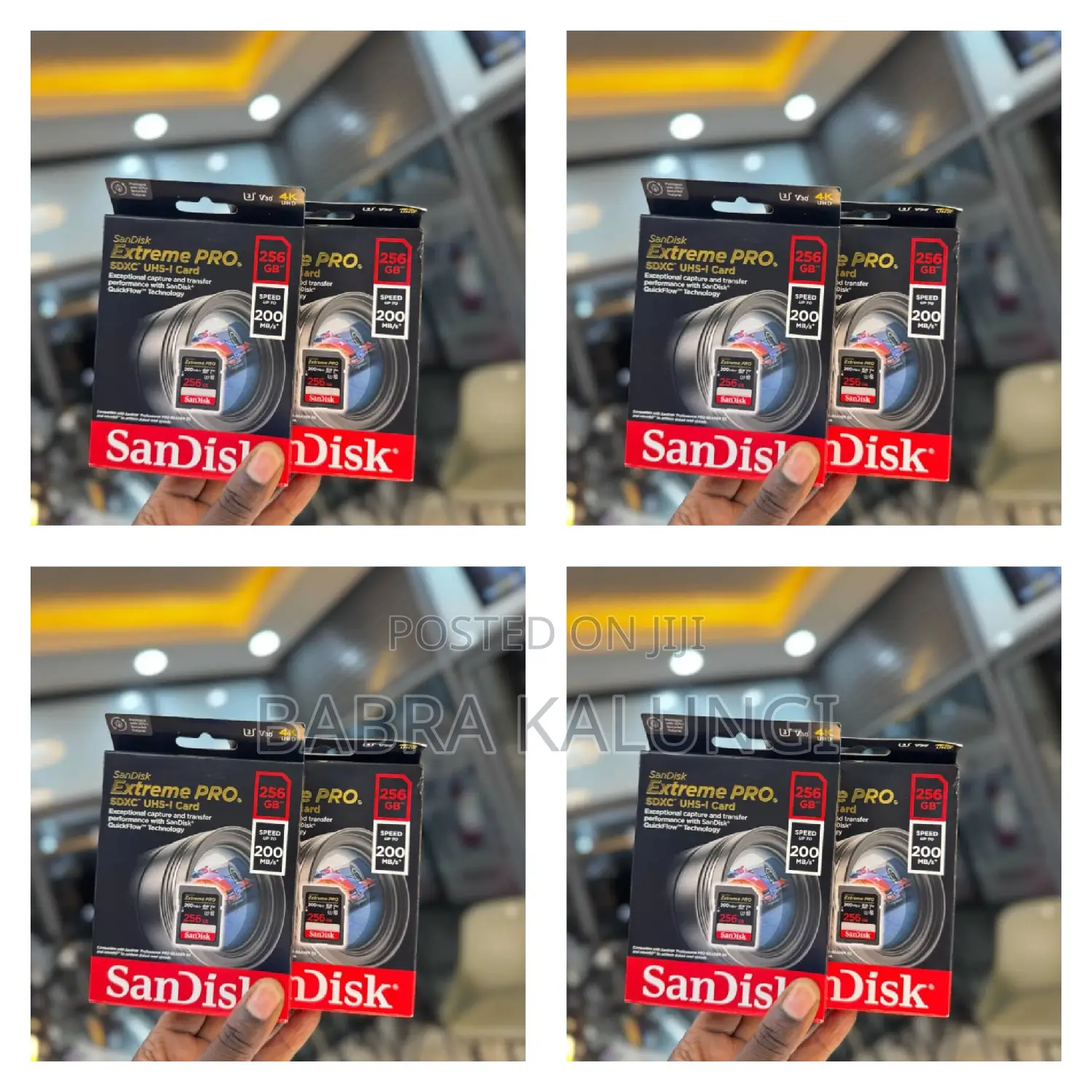 Sandisk Extreme 256gb Camera