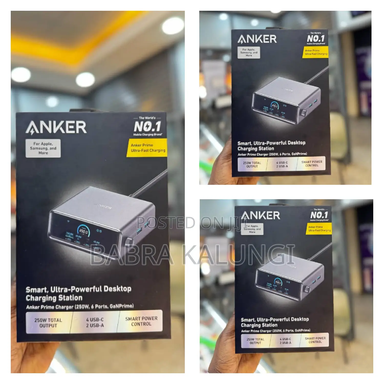 Anker Prime 250w Gan 6-Port Charging
