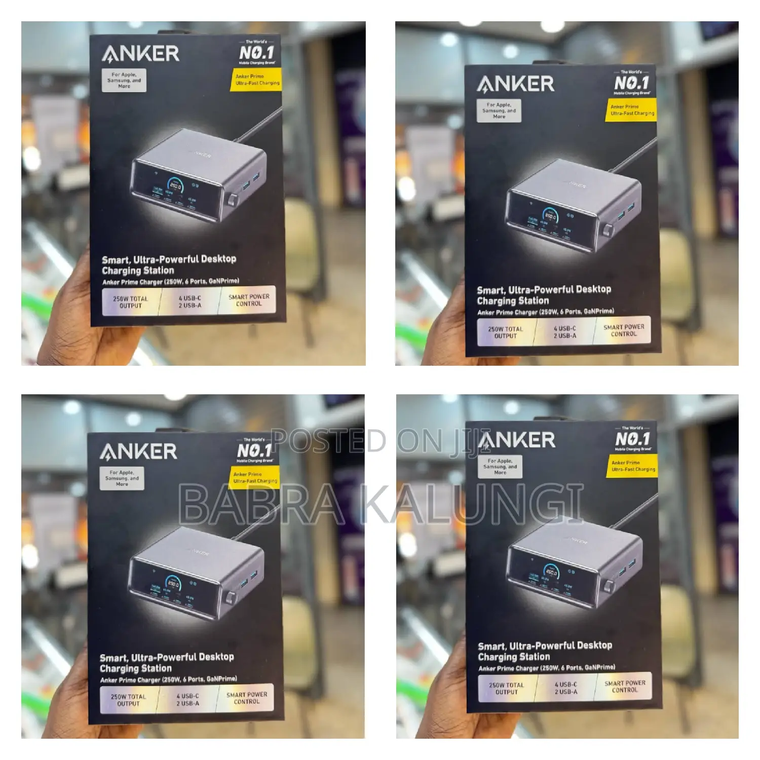 Anker Prime 250w Gan 6-Port Charging