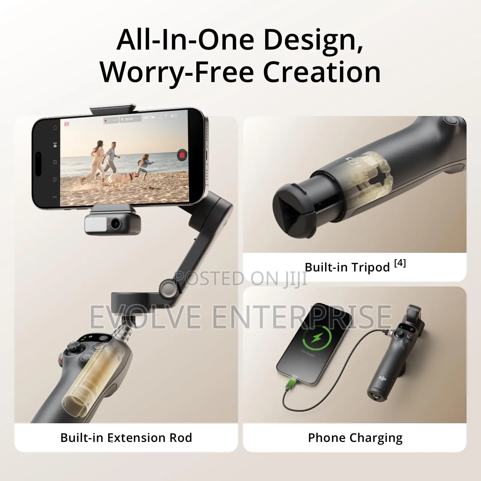 Dji Osmo Mobile 7p Gimbal Stabilizer for Smartphones
