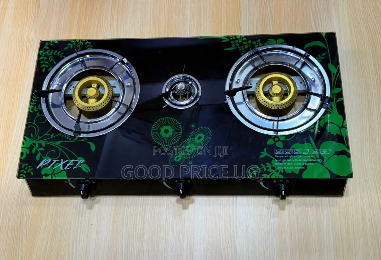 Tempered Glass 3 Burner Gas Plate