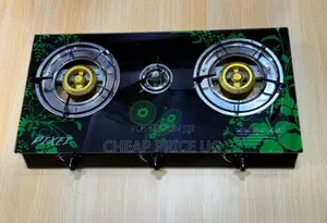 Tempered Glass 3 Burner Gas Plate