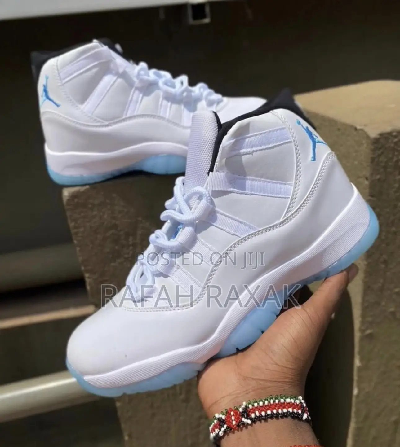 New Air Jordan 11 Retro Gs White/Legend Blue Sneakers