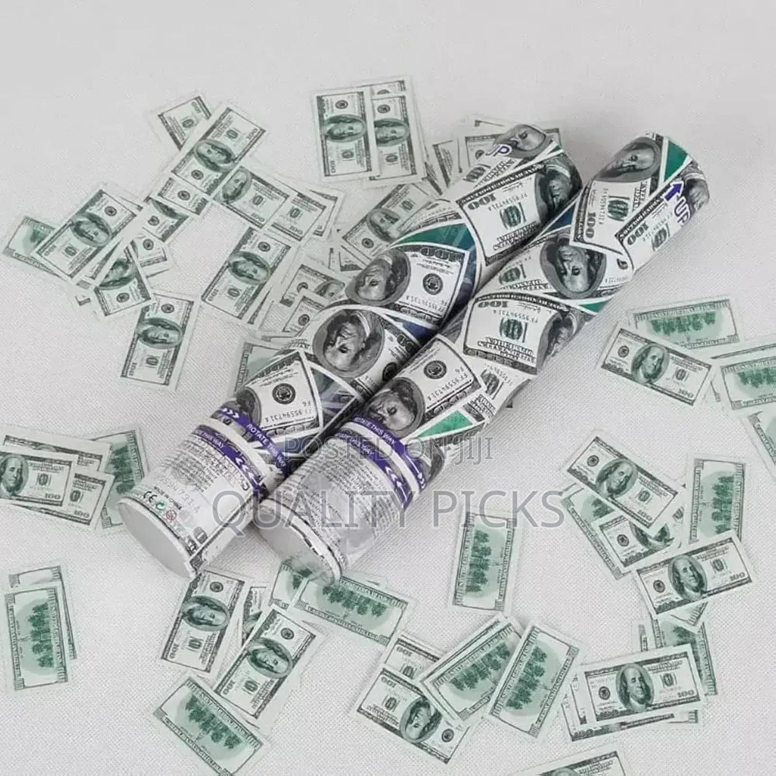 Money Paper Dollar Confetti Party Popper 2b