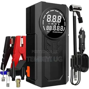 Photo - Portable Car Jump Starter With Air Compressor