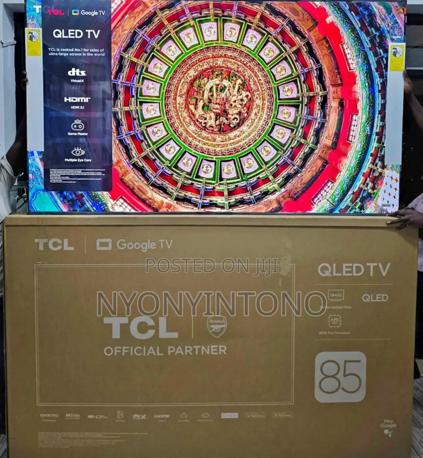 TCL 85" Uhd Flameless Tv With Bluetooth