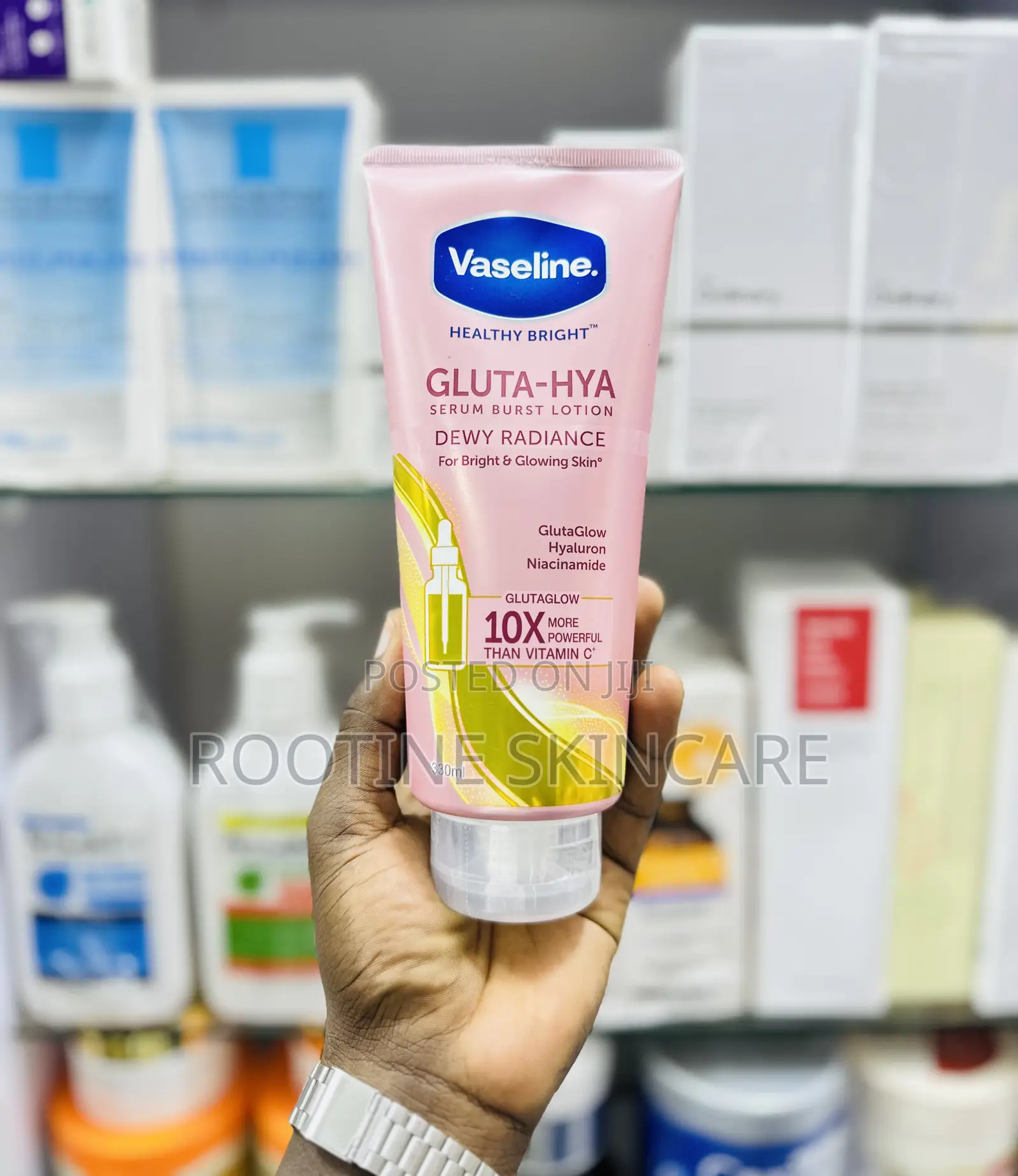 Vaseline Gluta Hya Dewy Radiance Serum Burst Body Lotion