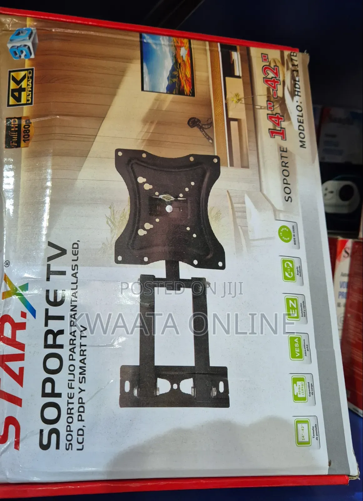 Star X Tv Wall Mount Bracket for Tv Mount Size 14" to 42"