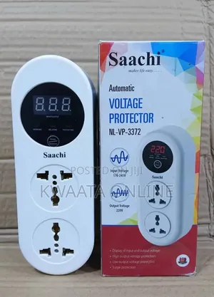 Saachi 15 Amps Voltage/Power Guard With 2-plugs | Nl-vp 3372