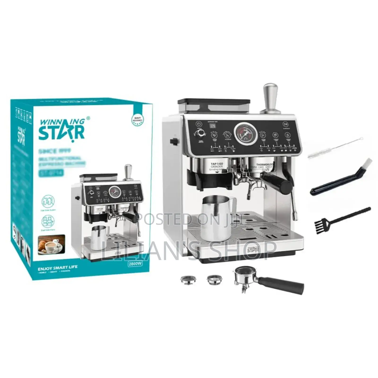 Winningstar St-9714 Espresso Coffee Machine With Grinder.