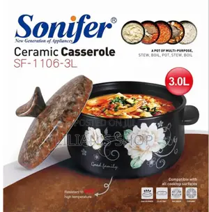 Sonifer Ceramic Casserole, Model Sf-1106-3l