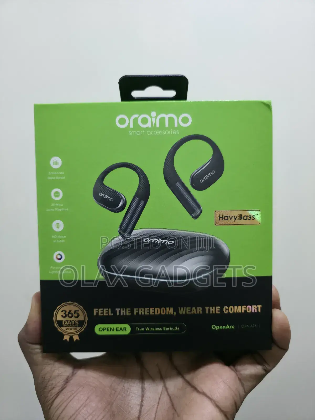 Oraimo Openarc Sportsbuds Open-Ear Wireless Earphones
