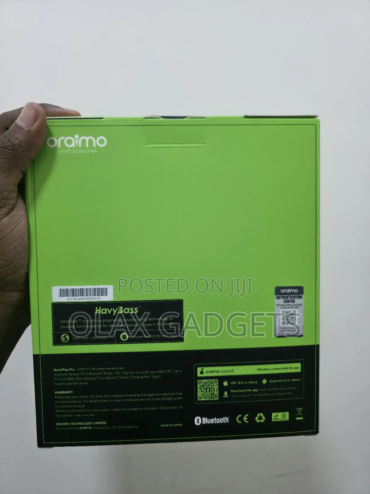 Oraimo Openarc Sportsbuds Open-Ear Wireless Earphones