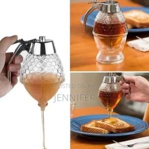 Beautiful Honey Pot With Stand for Syrup