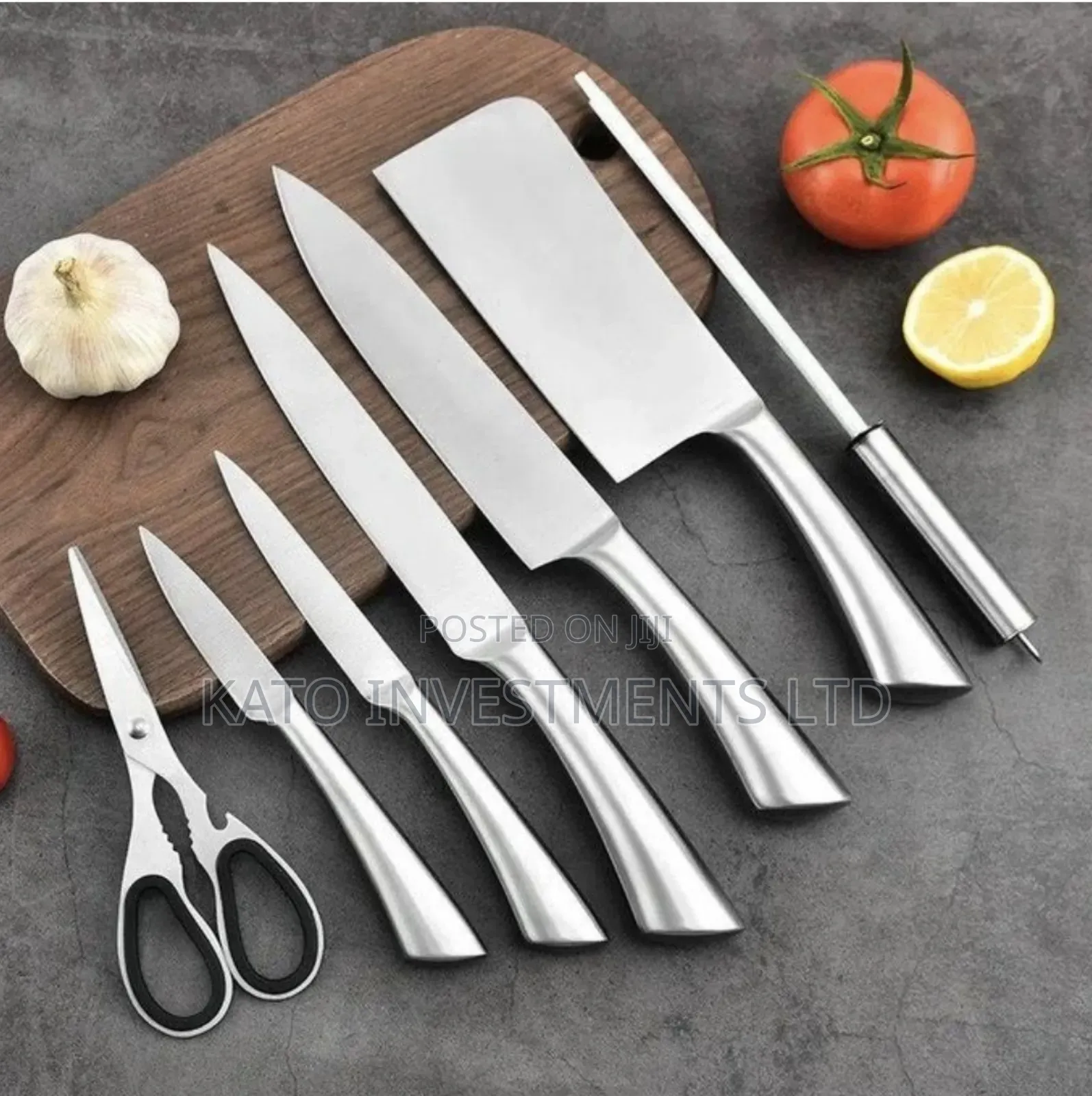 8 Pieces Kitchen Knife Set Purple
